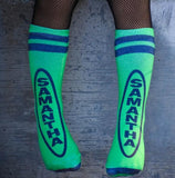 Green Crayon Socks - Sweet Reasons