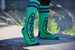 Green Crayon Socks - Sweet Reasons